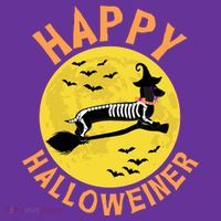 Funny Happy Halloweiner Dachshund Lover Tall T-Shirt