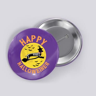 Funny Happy Halloweiner Dachshund Lover Button