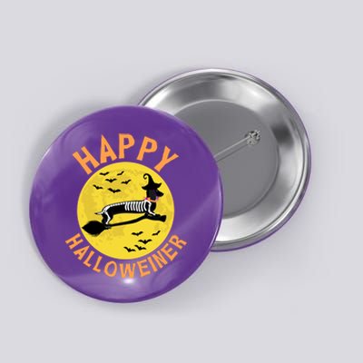 Funny Happy Halloweiner Dachshund Lover Button