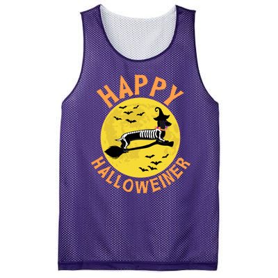 Funny Happy Halloweiner Dachshund Lover Mesh Reversible Basketball Jersey Tank