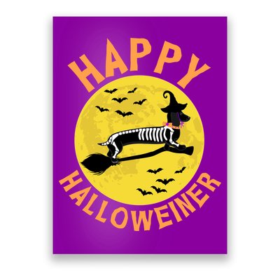 Funny Happy Halloweiner Dachshund Lover Poster