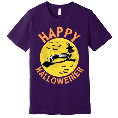Funny Happy Halloweiner Dachshund Lover Premium T-Shirt