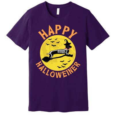 Funny Happy Halloweiner Dachshund Lover Premium T-Shirt