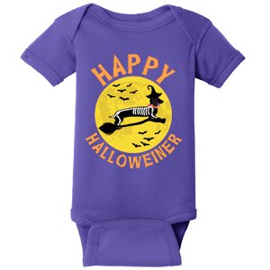 Funny Happy Halloweiner Dachshund Lover Baby Bodysuit