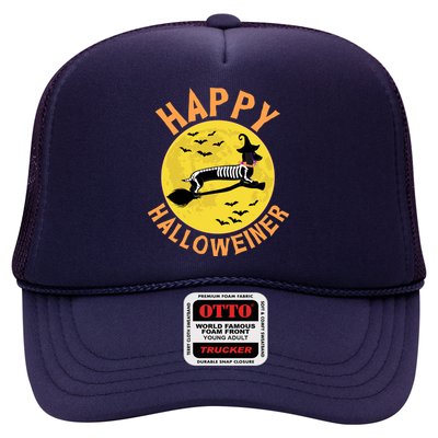 Funny Happy Halloweiner Dachshund Lover Trucker Hat