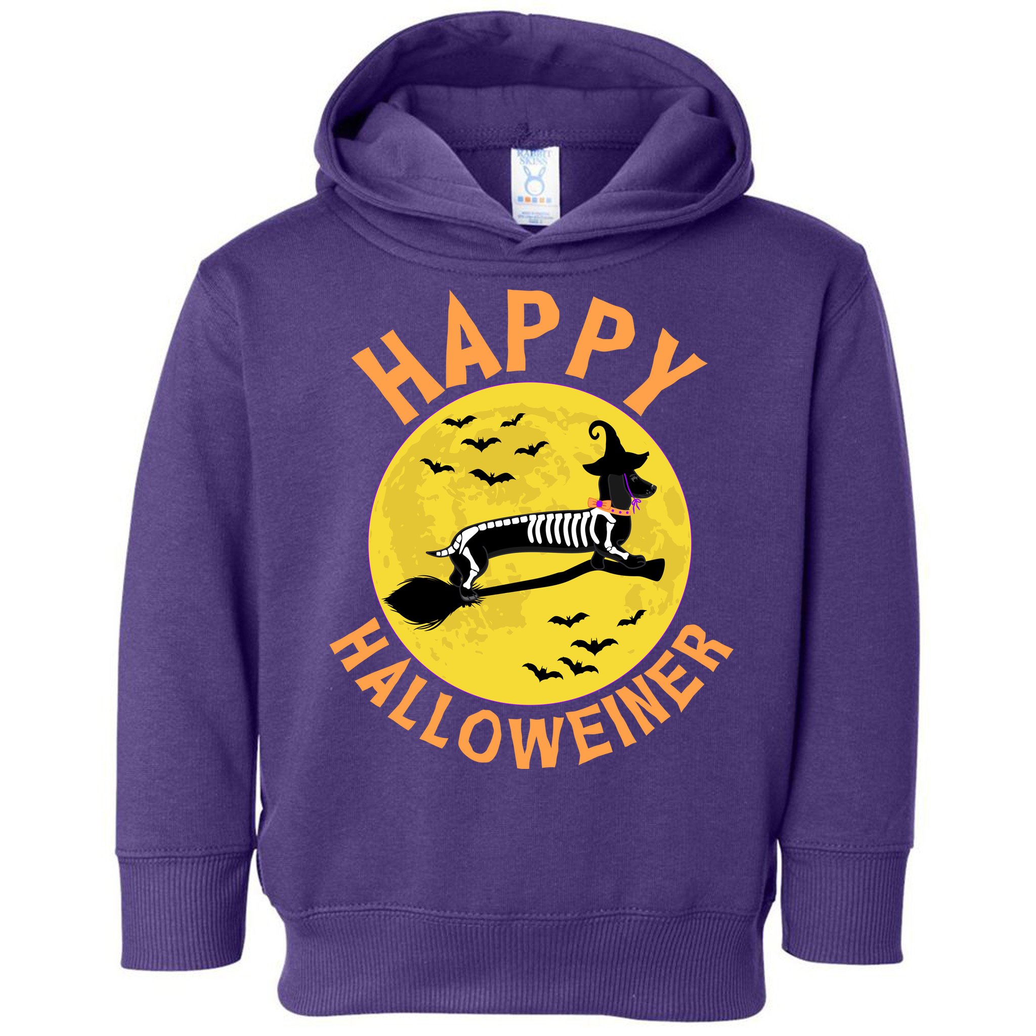 Funny Happy Halloweiner Dachshund Lover Toddler Hoodie
