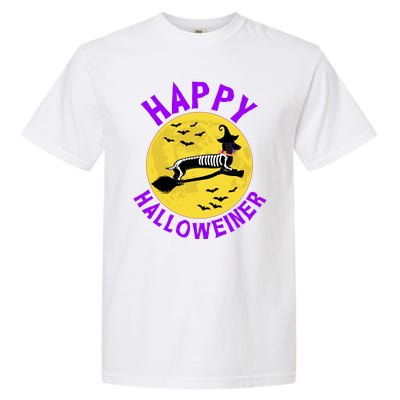 Funny Happy Halloweiner Dachshund Lover Garment-Dyed Heavyweight T-Shirt