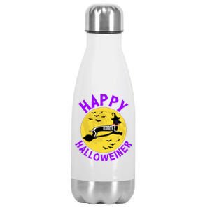 Funny Happy Halloweiner Dachshund Lover Stainless Steel Insulated Water Bottle