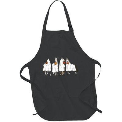 Funny Halloween Horse Ghost Pumpkin Face Ghost Spooky Season Apron