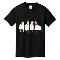 Funny Halloween Horse Ghost Pumpkin Face Ghost Spooky Season Kids T-Shirt