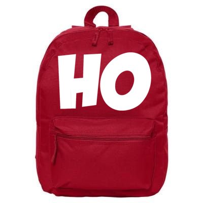 Funny Ho Ho Ho Christmas Matching Holidays Xmas Gift 16 in Basic Backpack