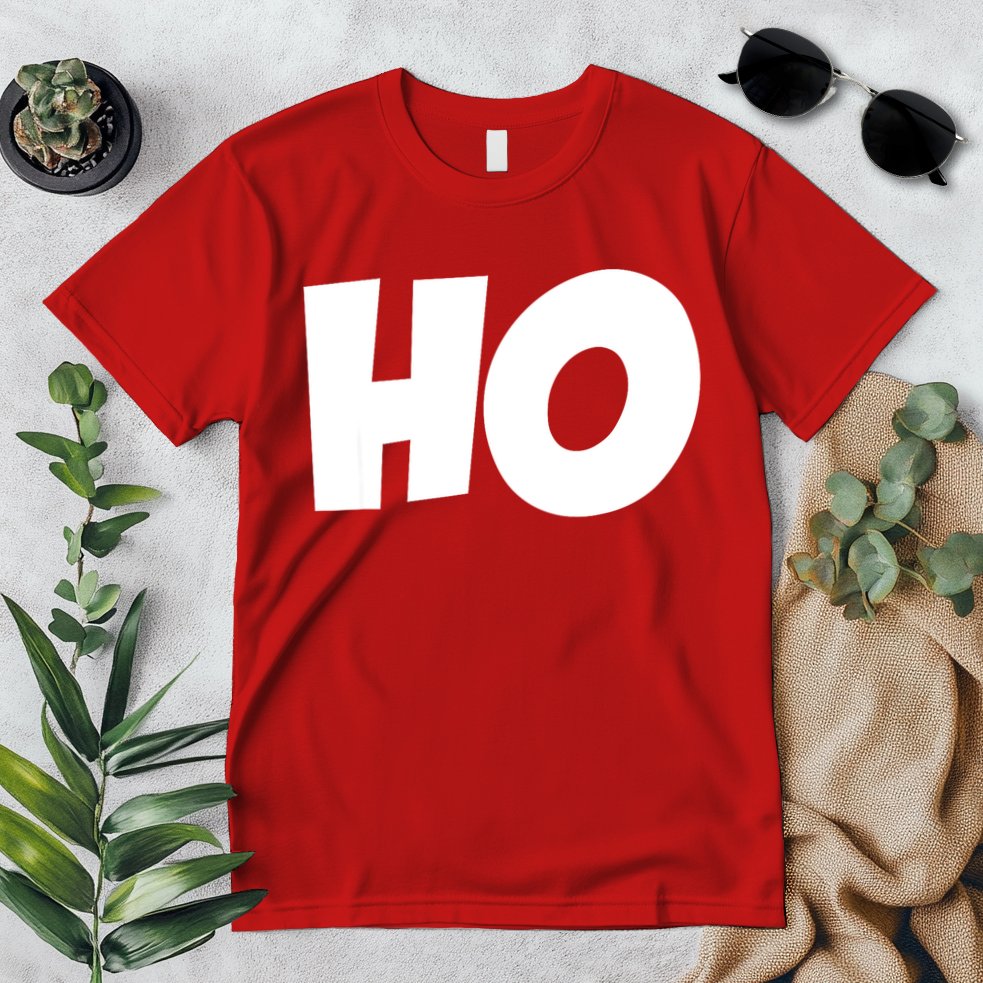 Funny Ho Ho Ho Christmas Matching Holidays Xmas Gift Premium T-Shirt