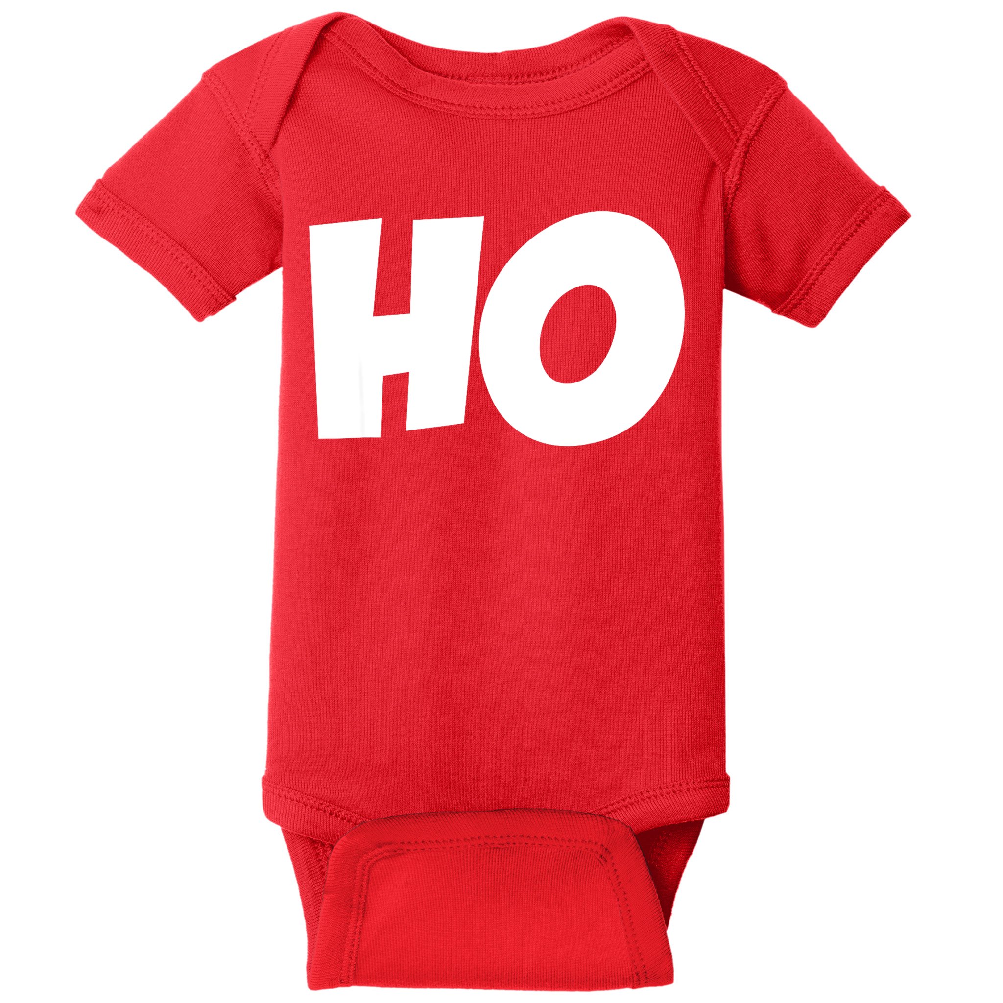 Funny Ho Ho Ho Christmas Matching Holidays Xmas Gift Baby Bodysuit