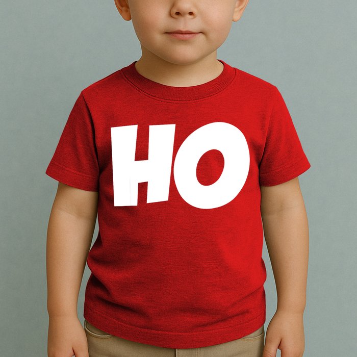 Funny Ho Ho Ho Christmas Matching Holidays Xmas Gift Toddler T-Shirt