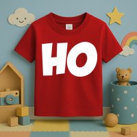 Funny Ho Ho Ho Christmas Matching Holidays Xmas Gift Toddler T-Shirt