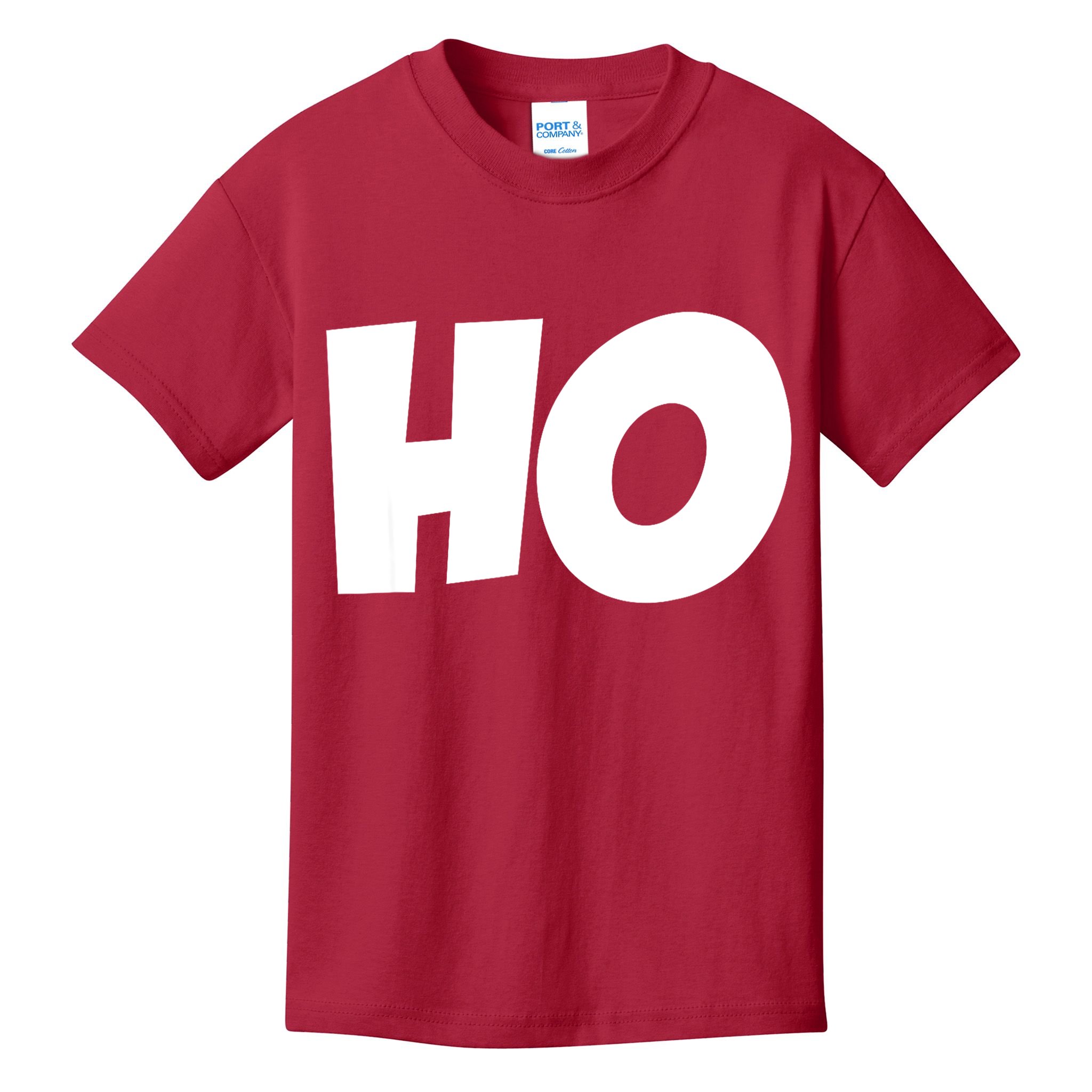 Funny Ho Ho Ho Christmas Matching Holidays Xmas Gift Kids T-Shirt