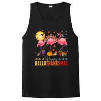 Flamingo Happy Hallothanksmas Halloween Thanksgiving PosiCharge Competitor Tank