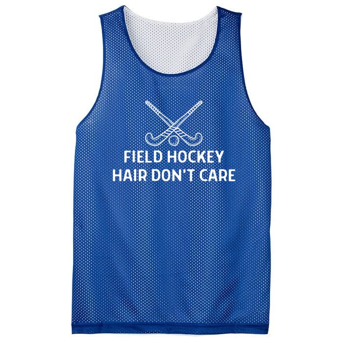 Field Hockey Hair Dont Care Outfit Great Gift Mesh Reversible Basketball Jersey Tank