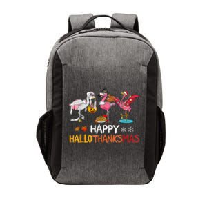 Flamingo Happy Hallothanksmas Funny Halloween Thanksgiving Vector Backpack