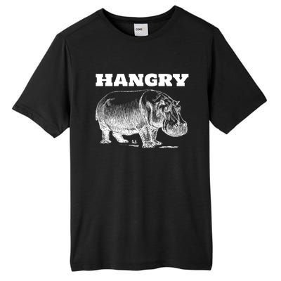 Funny Hangry Hippo For Hungry Hippopotamus Lovers Novelty Gift Tall Fusion ChromaSoft Performance T-Shirt