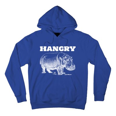 Funny Hangry Hippo For Hungry Hippopotamus Lovers Novelty Gift Hoodie