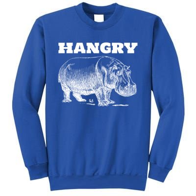 Funny Hangry Hippo For Hungry Hippopotamus Lovers Novelty Gift Sweatshirt