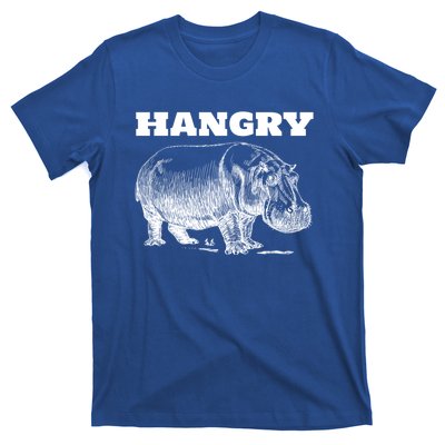 Funny Hangry Hippo For Hungry Hippopotamus Lovers Novelty Gift T-Shirt