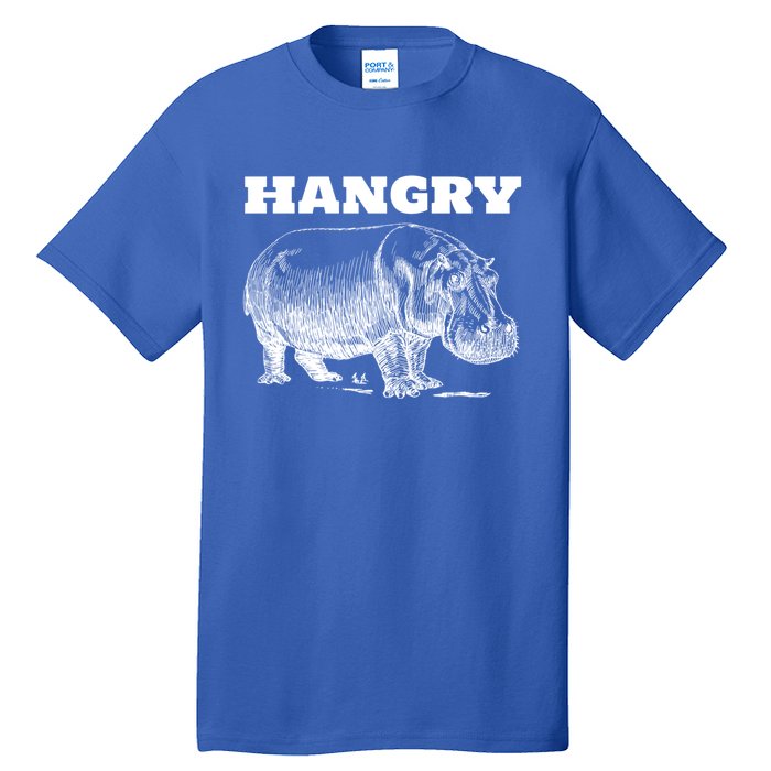 Funny Hangry Hippo For Hungry Hippopotamus Lovers Novelty Gift Tall T-Shirt