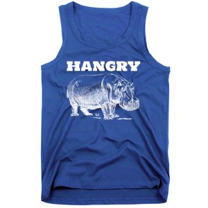 Funny Hangry Hippo For Hungry Hippopotamus Lovers Novelty Gift Tank Top