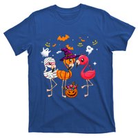 Flamingo Happy Halloween Pumpkin Mummy Witch Gift T-Shirt