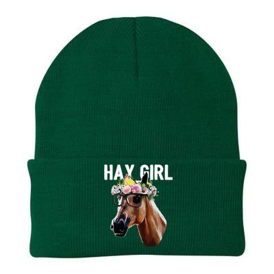 Floral Horse Horseback Riding Equestrian Farm Gift Knit Cap Winter Beanie