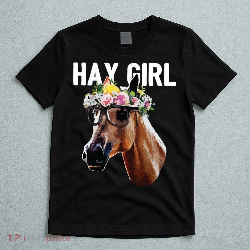 Floral Horse Horseback Riding Equestrian Farm Gift T-Shirt