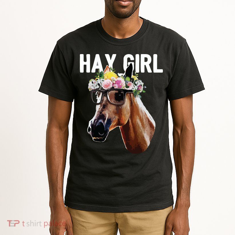 Floral Horse Horseback Riding Equestrian Farm Gift Tall T-Shirt