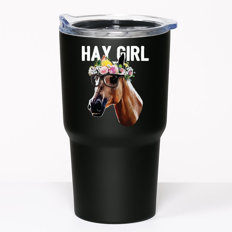 Floral Horse Horseback Riding Equestrian Farm Gift Tumbler