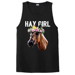 Floral Horse Horseback Riding Equestrian Farm Gift PosiCharge Competitor Tank