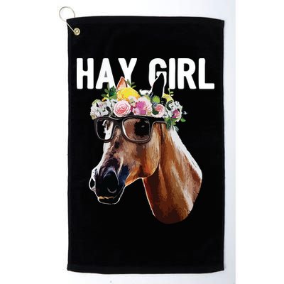 Floral Horse Horseback Riding Equestrian Farm Gift Golf Towel