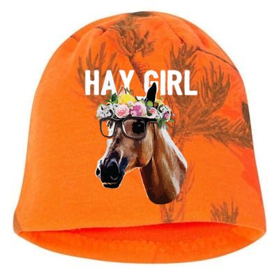 Floral Horse Horseback Riding Equestrian Farm Gift Kati - Camo Knit Beanie