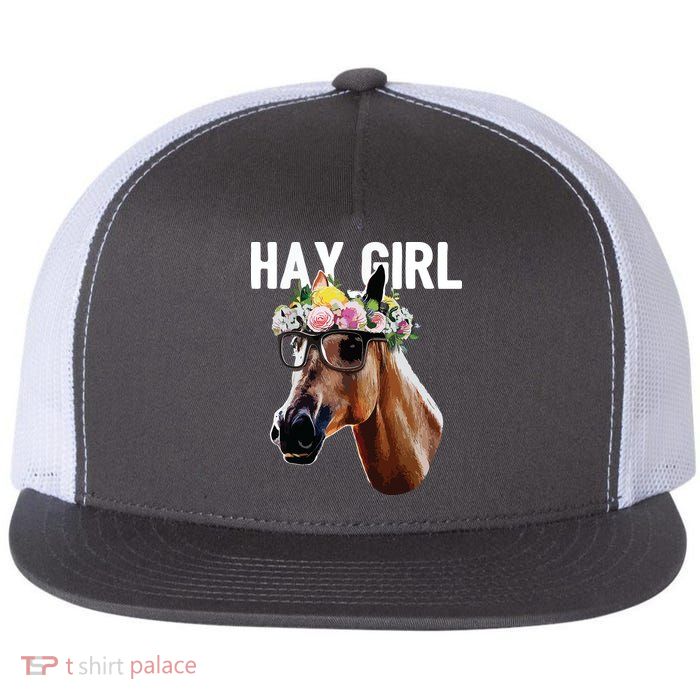 Floral Horse Horseback Riding Equestrian Farm Gift Flatbill Hat