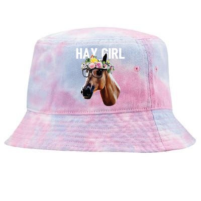 Floral Horse Horseback Riding Equestrian Farm Gift Tie-Dyed Bucket Hat