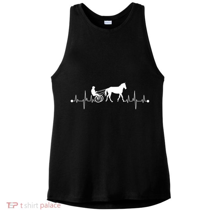 Funny Harness Horse Racing Gift Fo Men Women Horse Racer Fan Great Gift Ladies PosiCharge Tri-Blend Wicking Tank