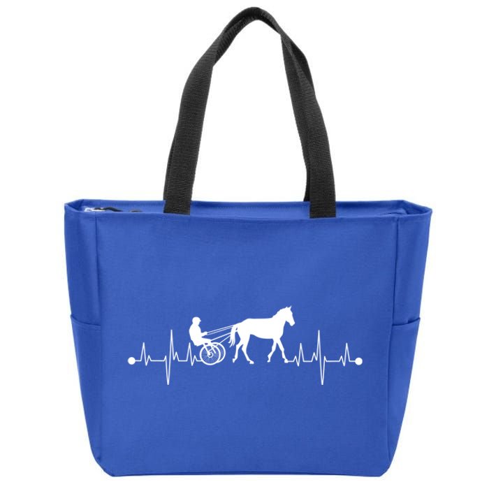 Funny Harness Horse Racing Gift Fo Men Women Horse Racer Fan Great Gift Zip Tote Bag