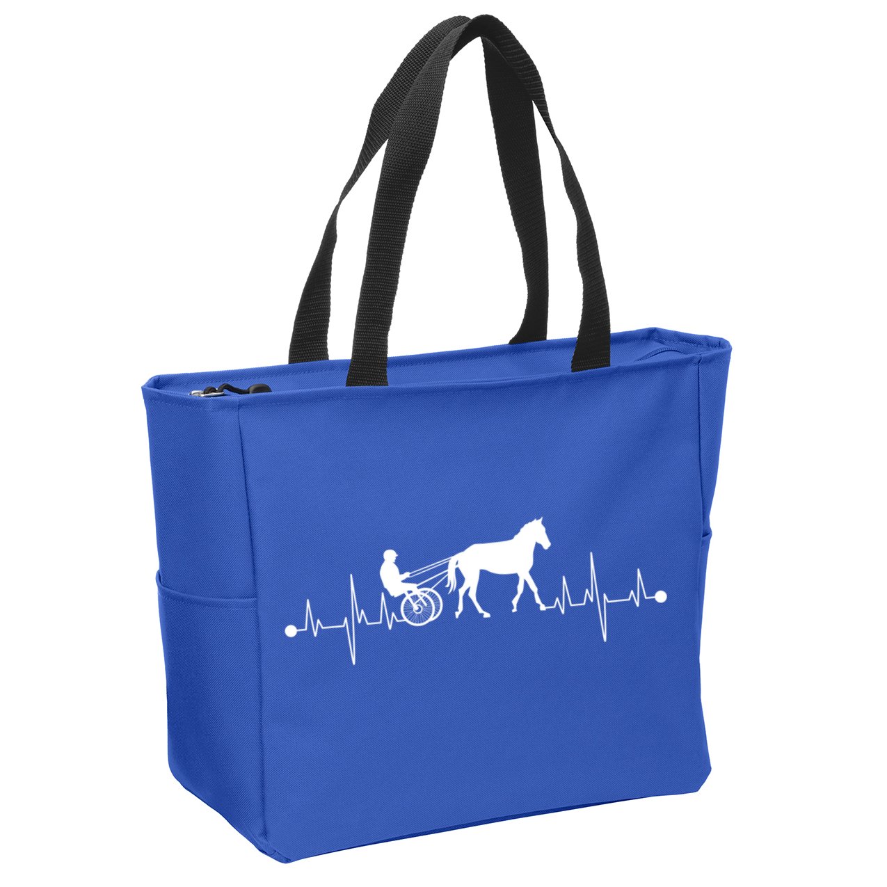 Funny Harness Horse Racing Gift Fo Men Women Horse Racer Fan Great Gift Zip Tote Bag