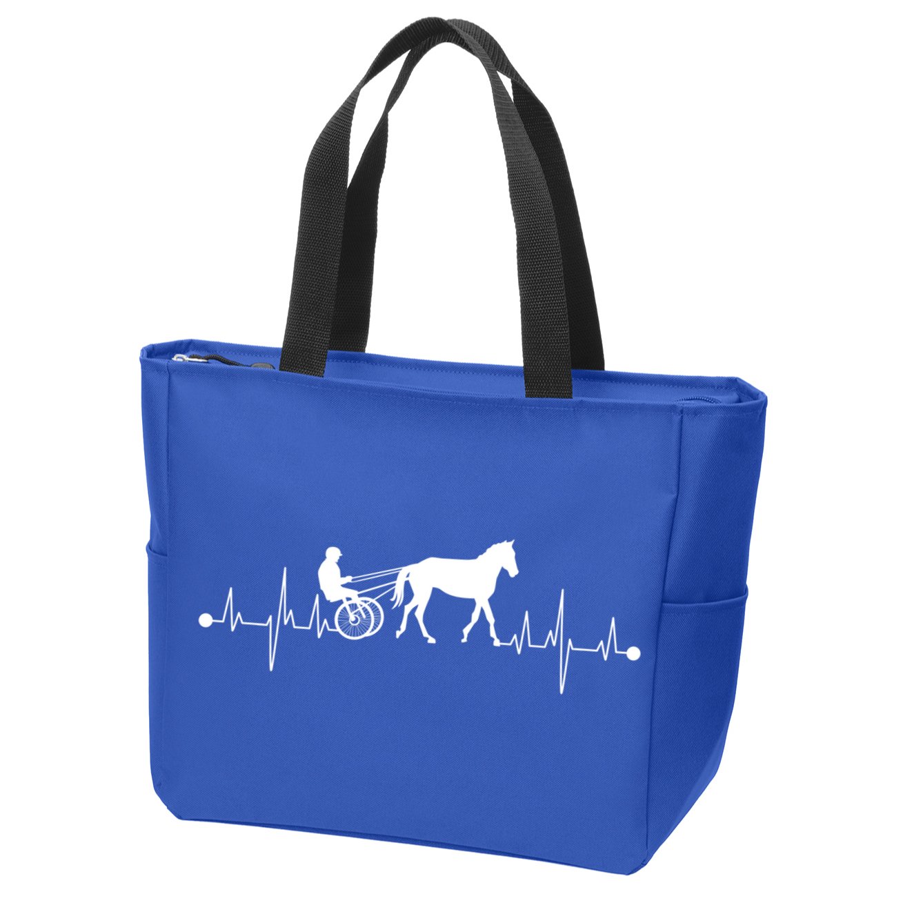 Funny Harness Horse Racing Gift Fo Men Women Horse Racer Fan Great Gift Zip Tote Bag