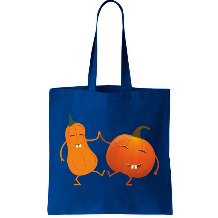 Funny Happy Halloween Dancing Squash And Pumpkin Gift Tote Bag