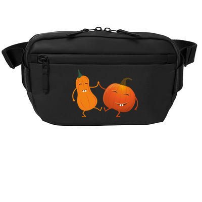 Funny Happy Halloween Dancing Squash And Pumpkin Gift Crossbody Pack