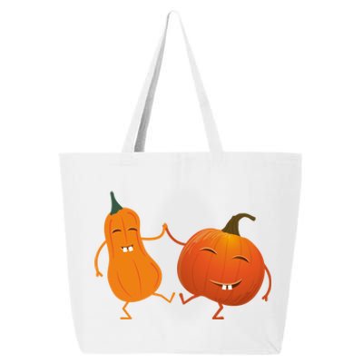 Funny Happy Halloween Dancing Squash And Pumpkin Gift 25L Jumbo Tote