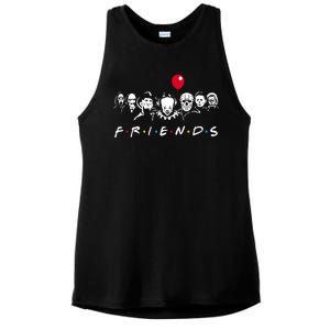 Friends Halloween Horror Ladies PosiCharge Tri-Blend Wicking Tank