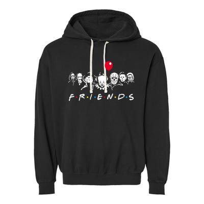 Friends Halloween Horror Garment-Dyed Fleece Hoodie