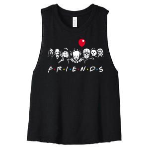 Friends Halloween Horror Women's Racerback Cropped Tank