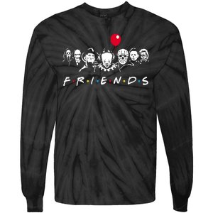 Friends Halloween Horror Tie-Dye Long Sleeve Shirt